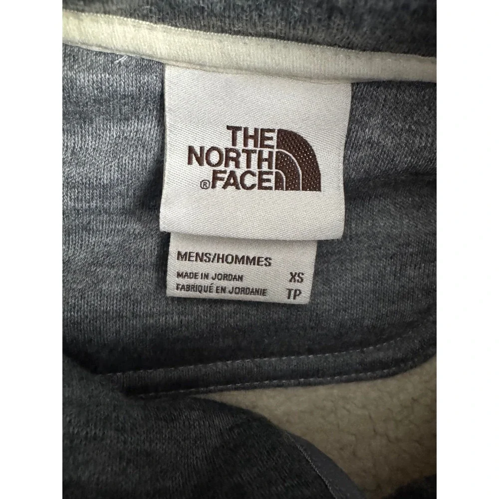 The North Face Sherpa‎ Patrol 1/4 Snap Pullover Heather Grey Fleece Mens XS NEW